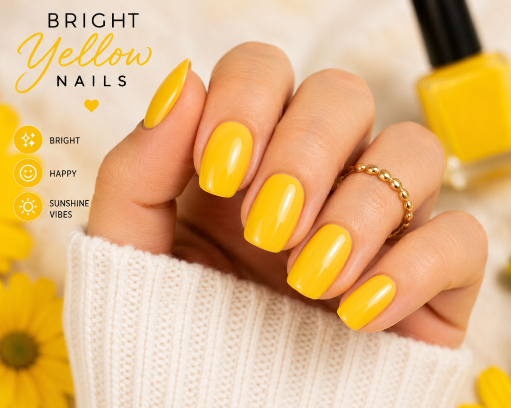 Bright Yellow Nails