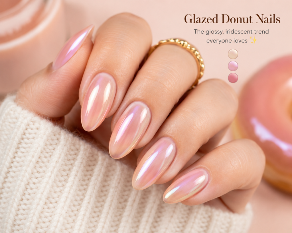 Glazed Donut Nails