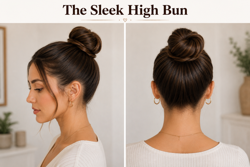 The Sleek High Bun